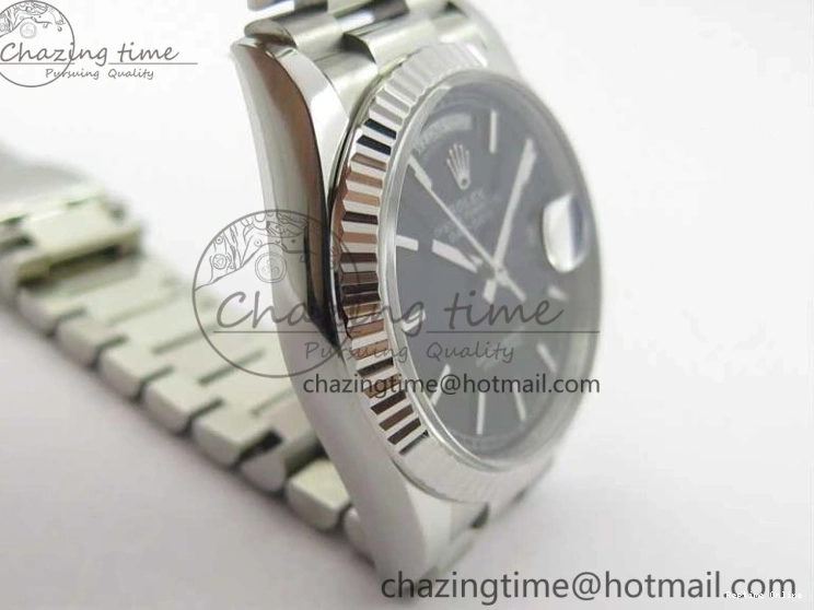 1218 Day-Date 36 SS 128239 Bp Maker Best Edition Black Dial on President Bracelet TimelessDesign 3151